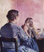 Haret flettes Christian Krohg